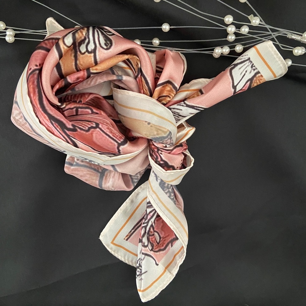 💕Last One Boho Bohemian Illustration Floral Scarf - Picture 3 of 9
